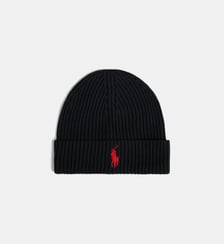Bonnet en pur coton côtelé Polo Ralph Lauren