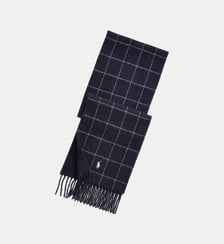 Echarpe en laine mélangée à carreaux Polo Ralph Lauren