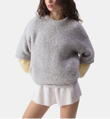 Pull à manches 3/4 en coton American Vintage