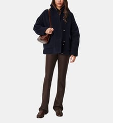 Manteau ample court East Side en laine Sessùn