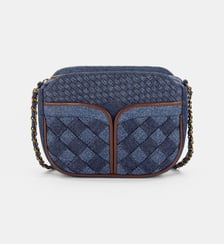 Sac à  main Divine braided en coton détail en cuir Sessùn