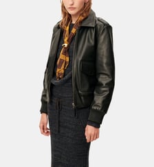 Veste de moto Miley droite courte en cuir  Sessùn