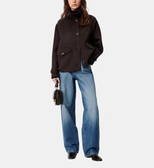 Manteau Valley Nevado ample court en laine Sessùn