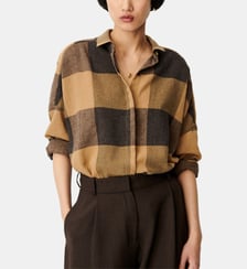 Chemise Deliwool à carreaux en laine Sessùn
