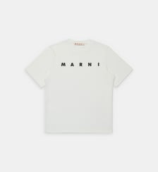 T-shirt logo en coton Marni