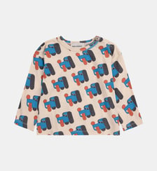T-shirt manches longues coton chiens graphiques Bobo choses