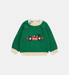 Pull droit en coton avec imprimé voiture Bobo choses