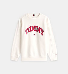 Sweat droit signature Tommy Hilfiger