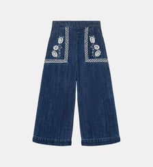 Pantalon Flofi droit large en denim Louise Misha