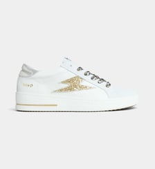 Baskets basses Maya en cuir de vachette SMR