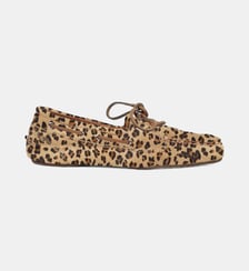 Mocassins Ivy en cuir à motif léopard Augusta