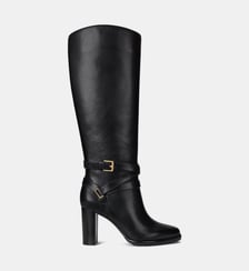 Bottes à talons Collins en cuir  Lauren Ralph Lauren