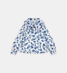 Chemise avec nœud fleuri Monnalisa
