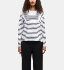 T-shirt Sacamino rayé droit Samsoe Samsoe