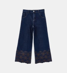 Jean large en coton Monnalisa