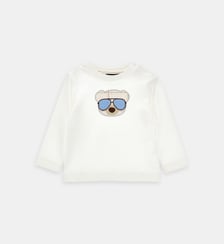 T-shirt droit coton à broderie  Monnalisa