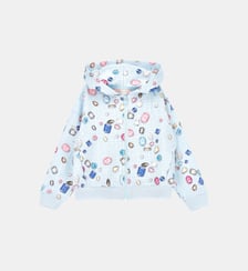 Sweat à capuche zippé Gems Monnalisa