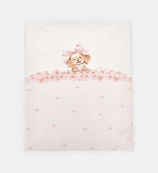 Couverture en coton imprimé chiot Monnalisa