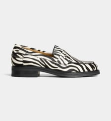 Mocassins Indira en poils pony façon zèbre Billi Bi