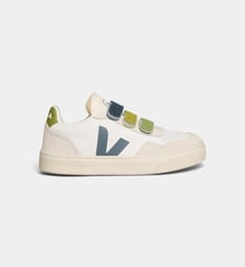 Baskets basses Small V-90 O.T. en cuir finition lisse Veja