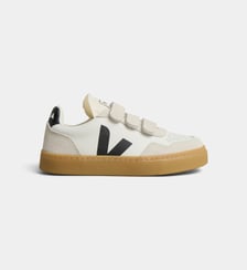 Baskets basses Small V-90 O.T. en cuir finition lisse Veja
