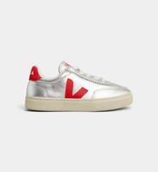 Baskets basses Small Volley O.T. en cuir métallisé Veja