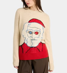 Pull de Noël en laine  Galeries Lafayette