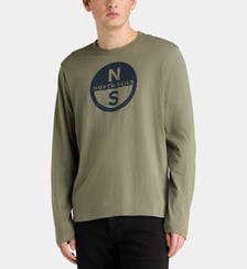 T-shirt manches longues en coton logo North Sails