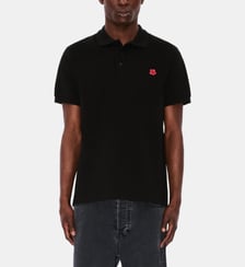 Polo droit à manches courtes en coton Kenzo