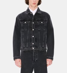 Veste droite Boke Flower en jean Kenzo