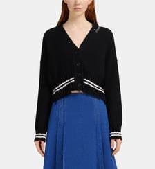 Cardigan droit court en coton  Marni