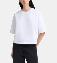 T-shirt droit en coton signature Marni
