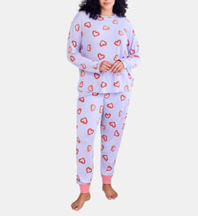 Ensemble pyjama long motif cœur Chelsea Peers