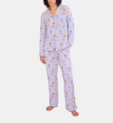 Pyjama long Grid Spa Dog imprimé chiens Chelsea Peers