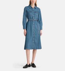 Robe chemise Quincey ajustée genoux coton denim Levi's