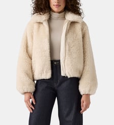 Veste droite sherpa col zippé Levi's