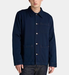 Veste droite Barney Indigo en coton bio Nudie Jeans