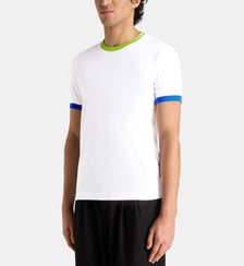 T-shirt en coton bordures colorées Comme des Garçons SHIRT