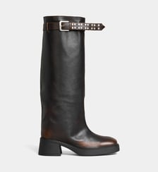 Bottes cavalières Kristel en cuir Miista