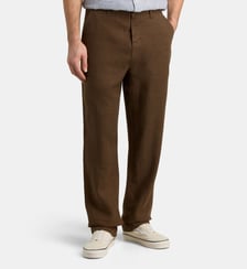 Pantalon Sujolin droit en lin Galeries Lafayette