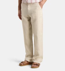 Pantalon Sujolin droit en lin Galeries Lafayette