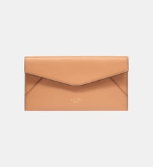 Enveloppe à rabat L en cuir Lancel