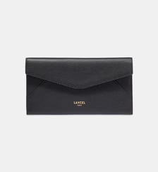 Enveloppe à rabat L en cuir  Lancel