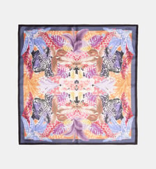 Carré de soie Jungle à motif  Lancel
