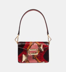 Sac à main Angele serpent et cuir Lancel