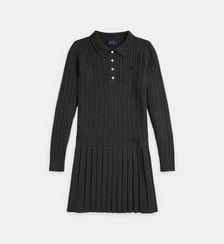 Robe plissée en coton maille torsadée Polo Ralph Lauren