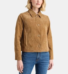 Blouson Dakota Daim droit court Galeries Lafayette