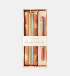 Coffret stylo et trousse - Terracotta Sun Designworks Ink