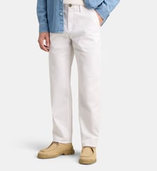 Pantalon Chino droit en coton stretch Galeries Lafayette