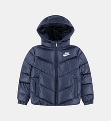 Doudoune matelassée droite à capuche signature Nike